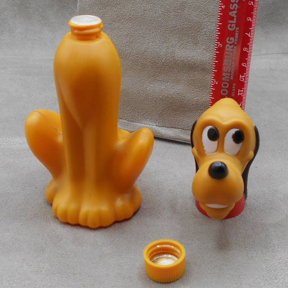 Avon Disney Pluto Dog Non-Tear Shampoo Bottle 1974 Vintage Mickey Mouse Pet - Picture 6 of 7
